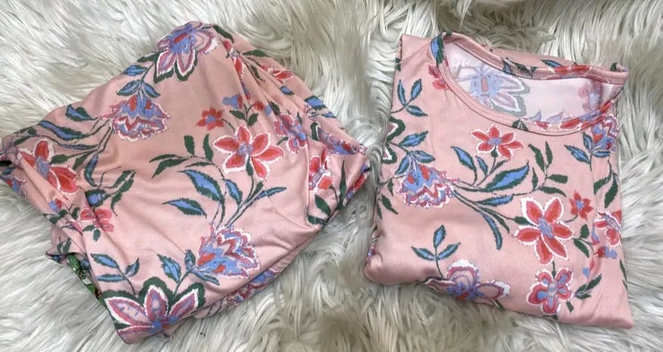 Pink Floral Comfort Night Suit